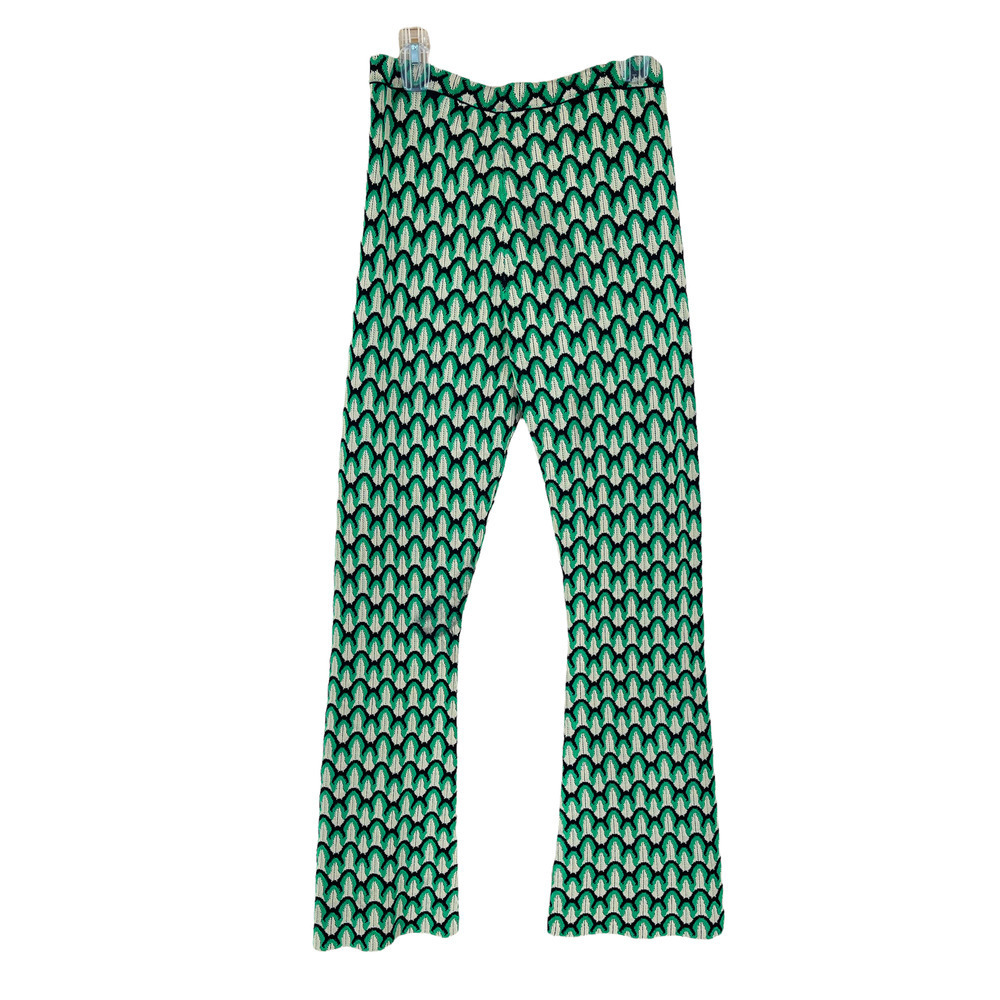 Sandro $295 RETAILELISIO SCALLLOP PRINT RETRO STYLE PANTS